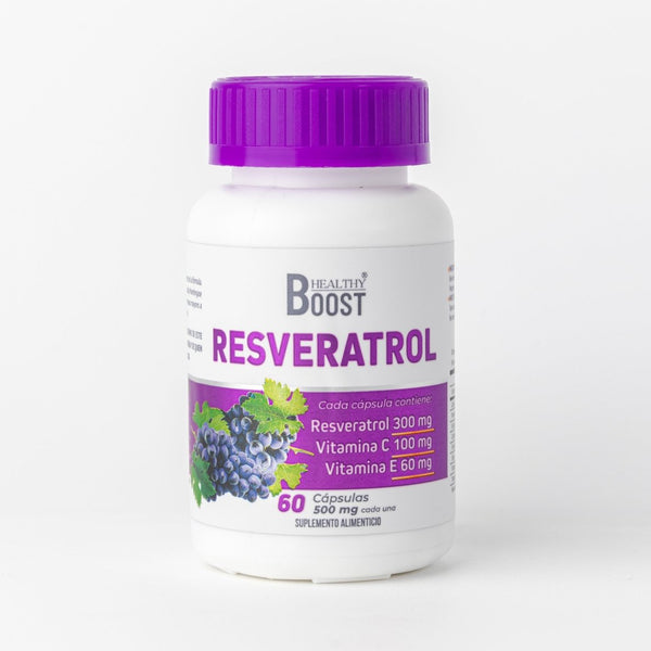 Resveratrol + Vitamina C y E – Antioxidante Premium (60 Cápsulas) - Puro BalanceResveratrol + Vitamina C y E – Antioxidante Premium (60 Cápsulas) - PuroBalance
